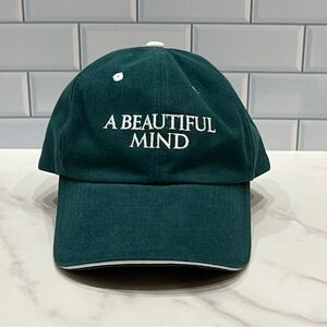 Y2K 2001 "A Beautiful Mind" Movie Promo Merchandise Hat Adjustable Strap Back